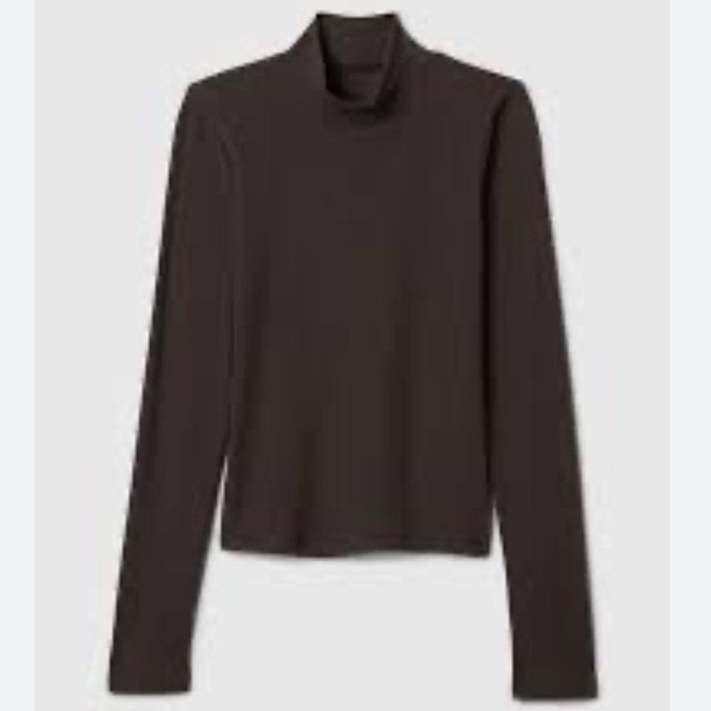 Gap Brown Ridded Mockneck Sweater Sz XL